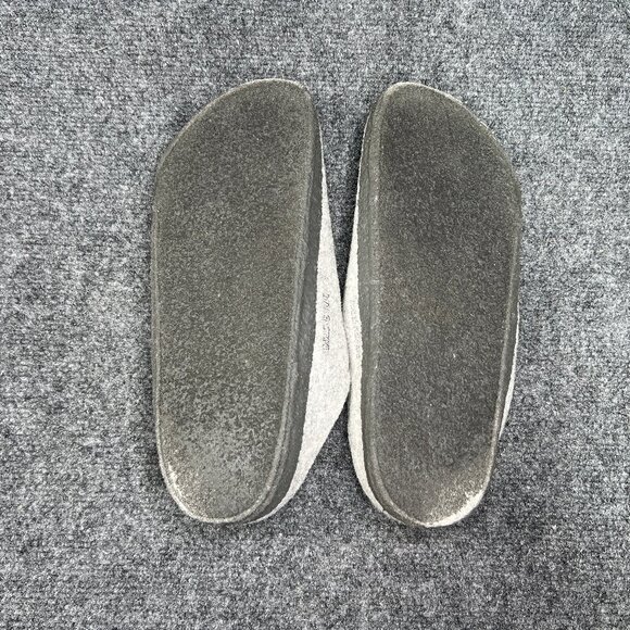 Birkenstock Zermatt Slippers Women's Size 10N Grey Shearling Slip On House Shoes - Picture 9 of 13